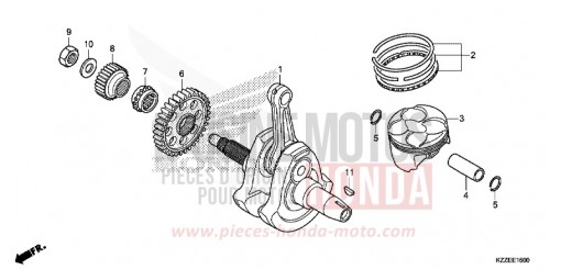 VILEBREQUIN/PISTON CRF250RLAH de 2017